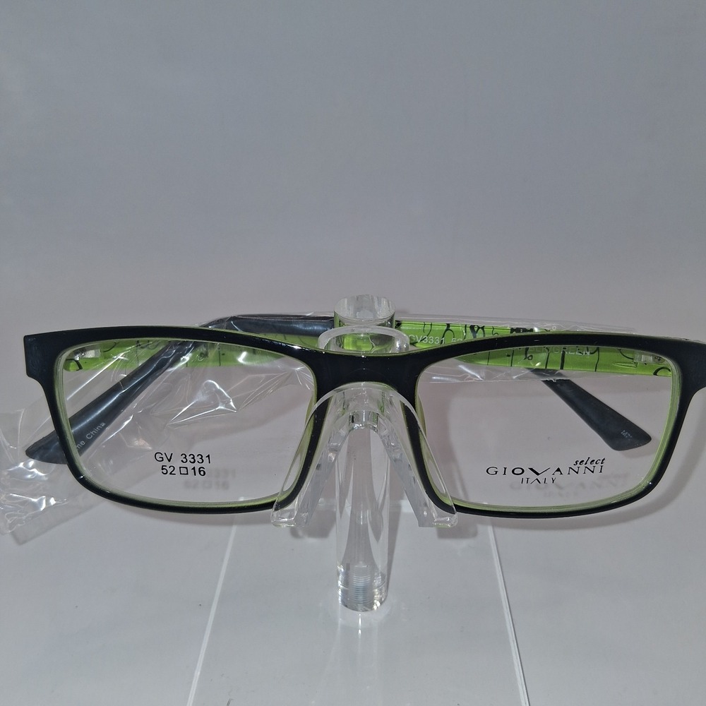 Clariti Giovanni GV3331  Eyeglass frames C3 Black Green 52 16 143 New
